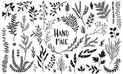 Fototapeta premium set-hand-made-vector