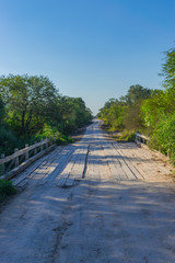 Fototapeta na wymiar Puente Pequeño en Caminos Rurales - Chaco Argentina