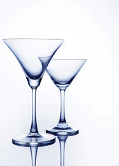 Cocktail glass on white background.