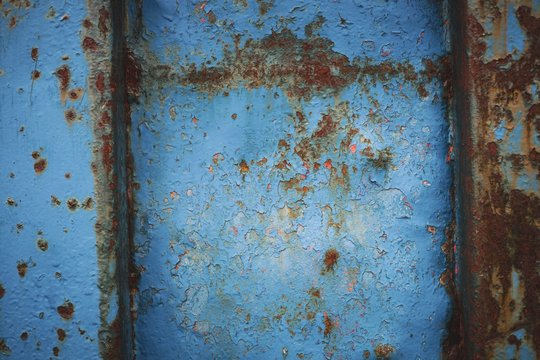 Blue Rusted Metal Texture - Perfect to use as overlays or elements to greate a worn effect in your designs.