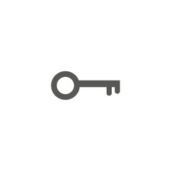 Key Icon in trendy flat style isolated on grey background. Key symbol for your web site design, logo, app, UI. Vector illustration,