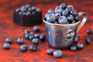 Fresh organic blueberries - Image