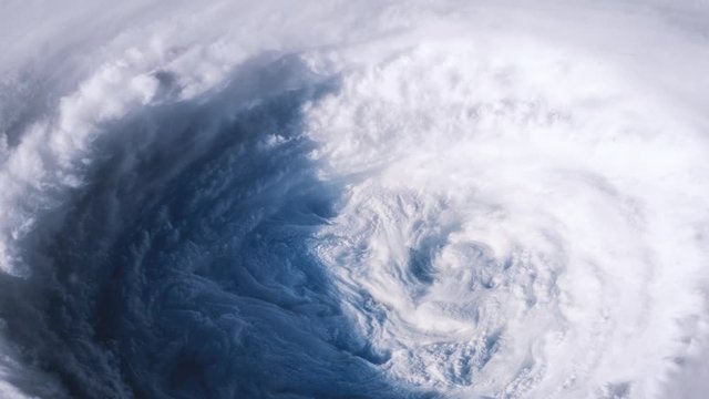 Eye of Hurricane from Space. Elements of this image furnished by NASA.