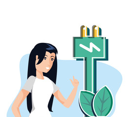 Avatar woman and plug design