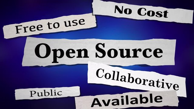 Open Source Software Newspaper Headlines 3d Animation