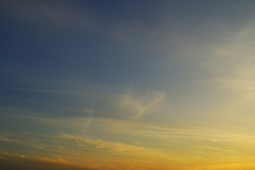 Obraz premium 夕暮れ 空 素材