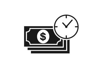 quick money earning icon vector illustration