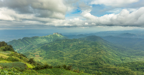 Thailand's Landscape with Mountains, trees and scenic views.