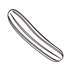 cucumber cooking icon on white background