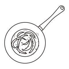 saucepan food frying onion preparation cooking