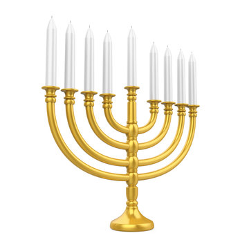 Hanukkah Menorah Isolated