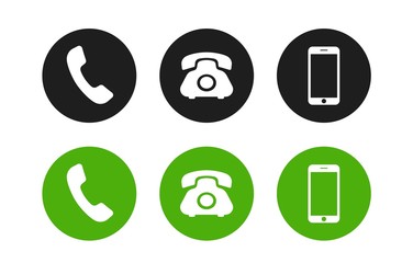 Phone icon. Call icon vector. Telephone icon vector isolated on white background.