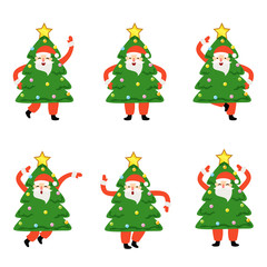 Santa claus icon character.