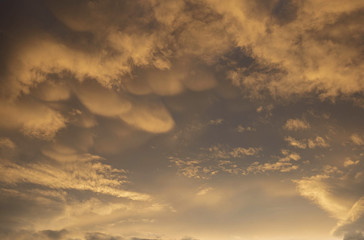 the sunset sky before the rain,filmed on an August evening