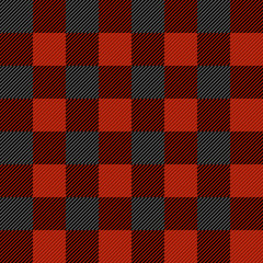 Lumberjack plaid seamless pattern texture. EPS 10