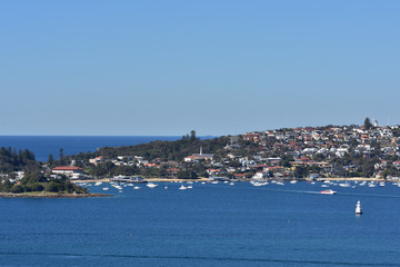 view of Watsons bay from Georges Head Lookout, Sydney Australia