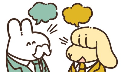 社長うさぎと部下うさぎの楽しい会話