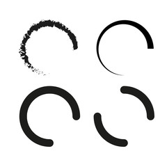 Set of reload icon. Repeat, Refresh sign vector stock illustration