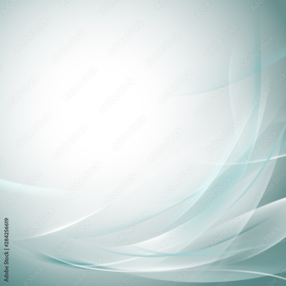 Aufkleber abstract smooth bright flow background for nature tech or science concept presentation, vector illus