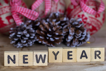 Santa Claus and New Year concept