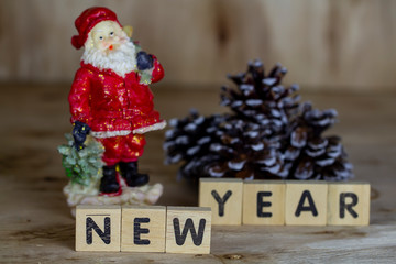 Santa Claus and New Year concept