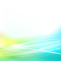 Fototapeta premium Abstract bright and smooth flow background, Vector illustration