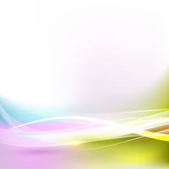 Abstract bright and flow wave  background, Vector illustration