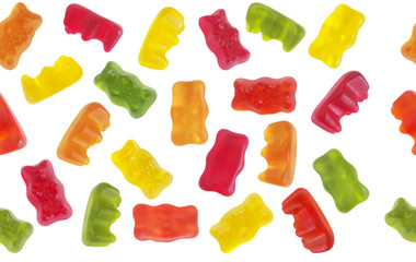 Gummy bears seamless pattern or texture