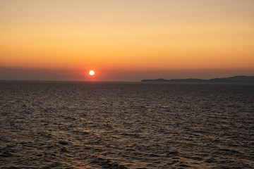 Obraz premium sunset at the sea