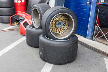 Stapel mit Slicks