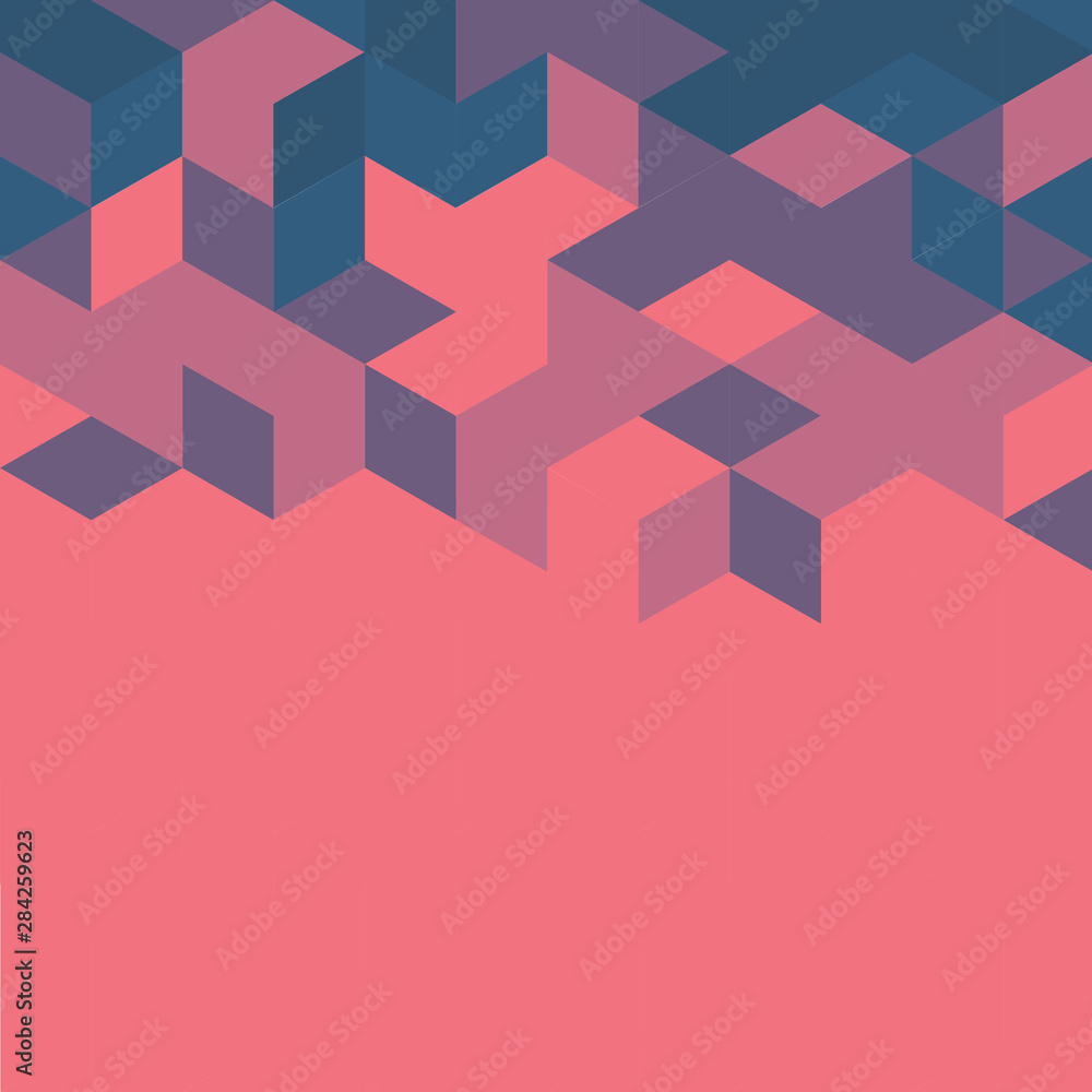 Poster abstract colorful retro geometric modern template for business or technology presentation and space 