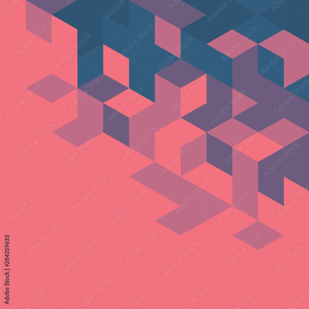 Poster abstract colorful retro geometric modern template for business or technology presentation and space 