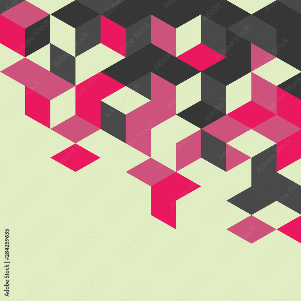 Poster abstract colorful retro geometric modern template for business or technology presentation and space 