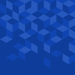 geometric modern background with blue mosaic geometric pattern, vector illustration