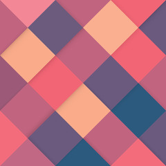Abstract square colorful retro background with stylish colors, vector illustration