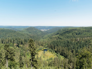Obraz premium Schwarzwaldlandschaft. Ellbachsee. Aussichtsplattform Ellbachseeblick