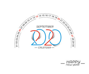 Happy new year 2019 Calendar - New Year Holiday design elements for holiday cards, calendar banner poster for decorations, Vector Illustration Background.