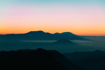 volcano sunrise