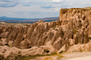 Fototapeta premium Rock formations in Zelve Valley, Cappadocia, Turkey