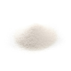 Obraz na płótnie Canvas Heap of sugar on white background isolated - Image