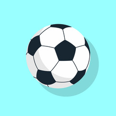 Ball. Football. Sports equipment. Vector illustration