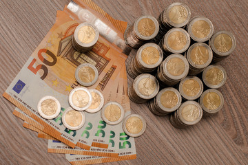 Geld, Rente, Lohn, Sparen, Dividente