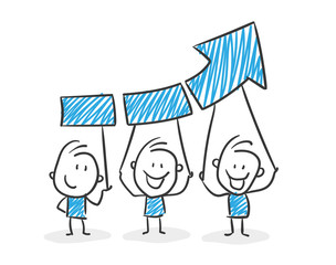 Stickman Blue: Success, Arrow. (Nr. 60)