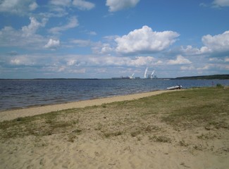B&auml;rwalder See, Radroute Seeadlerrundweg in der Oberlausitzer Heide- und Teichlandschaft