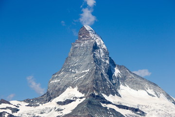 Matterhorn wandern mit walliser Schwarzhalsziegen - 284272042