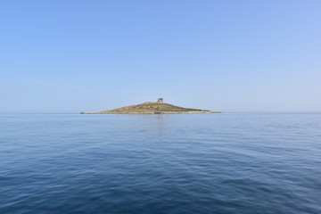 isola del comune di Isola delle Femmine, Palermo. Detto anche isola di fuori, Sicilia