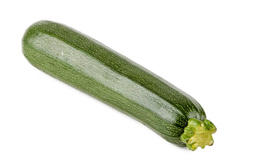 Fresh zucchini, squash on a white background
