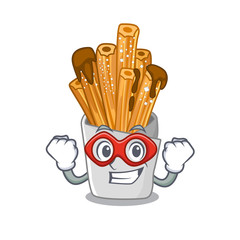 Super hero churros isolated with in the cartoon - 284276013