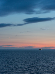 Baltic sea at beautiful sunset