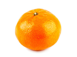 Fresh and ripe mandarin on a white background (photos from a different angle in the portfolio)